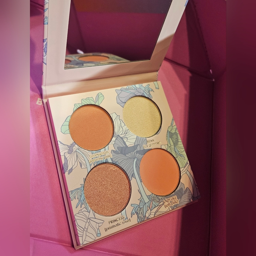 Seraphine Botanicals Geranium & Glow Highlighter & Blush Palette